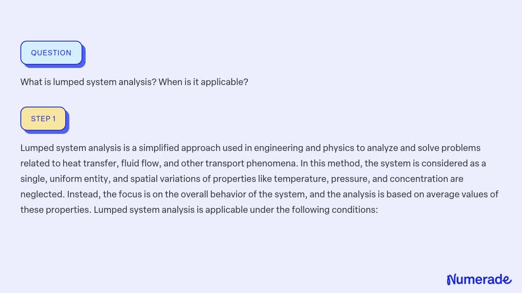 solved-what-is-lumped-system-analysis-when-is-it-applicable-numerade