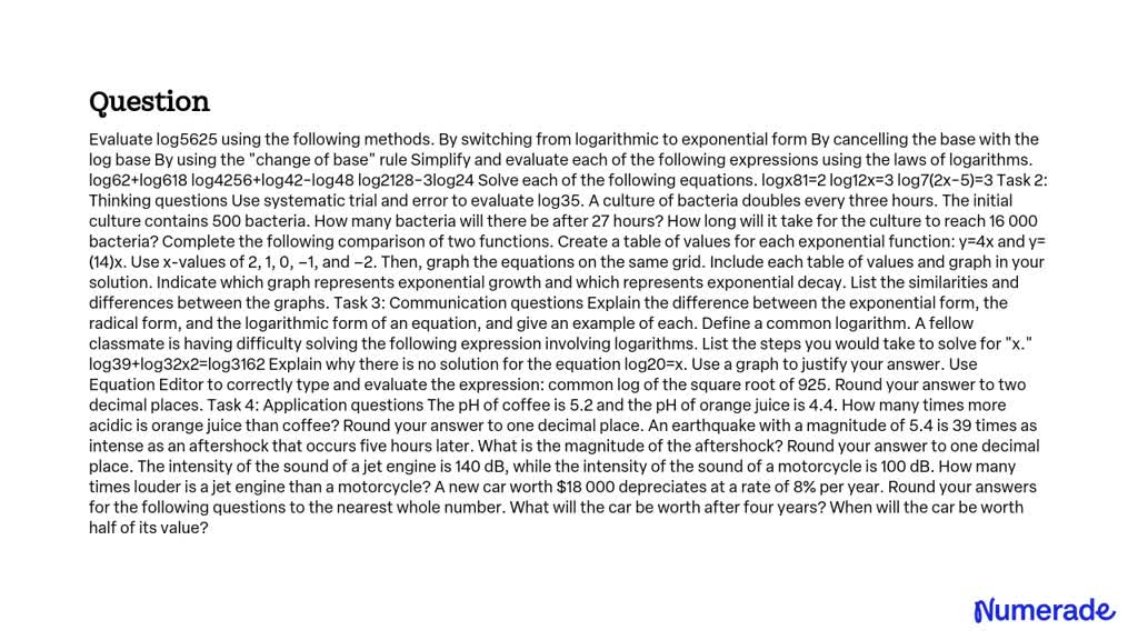 solved-evaluate-log5-625-using-the-following-methods-by-switching