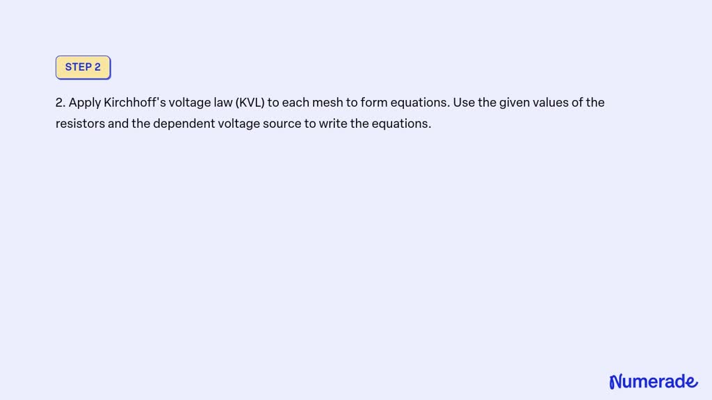 VIDEO solution: Calculate the power delivered by the dependent voltage ...