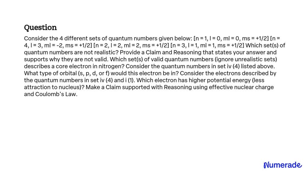 solved-consider-the-4-different-sets-of-quantum-numbers-given-below