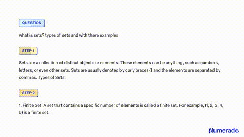 Types of Sets: Null, Finite, Singleton Sets, Concepts, Videos and