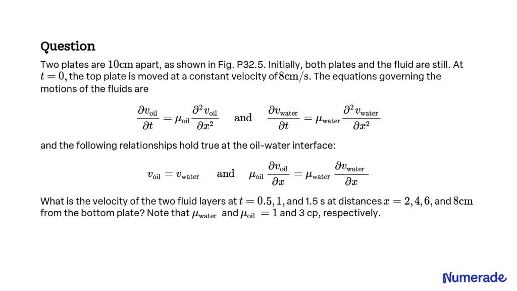 SOLVED: Two plates are 10 cm apart, as shown in Fig. P32.5. Initially ...