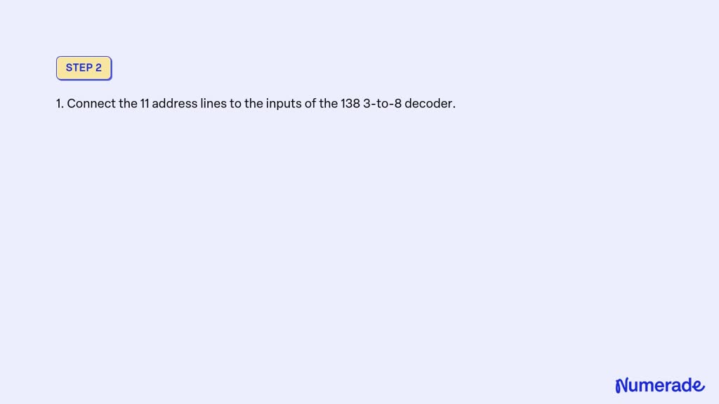 SOLVED: Assume a microcontroller with sixteen address lines and use a ...