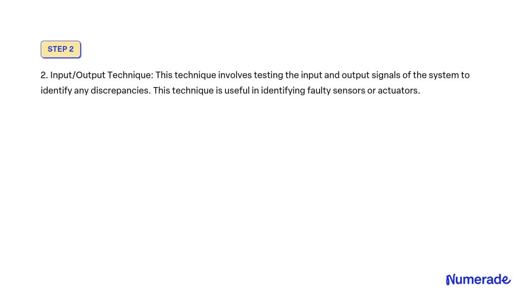 solved-describe-the-various-fault-finding-techniques-that-can-be-used