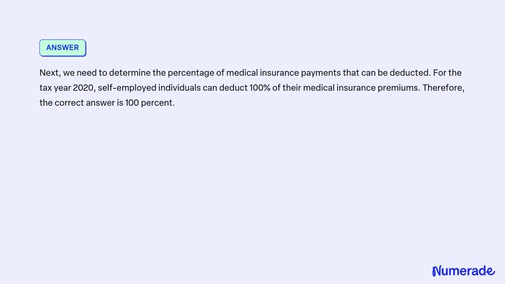 VIDEO solution: What percentage of medical insurance payments can self ...