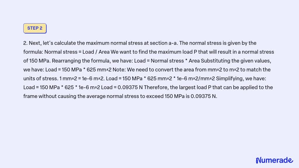 SOLVED: 1-66. Determine the largest load P that can be applied to the ...