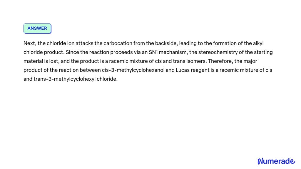 SOLVED: Predict the major products (including stereochemistry) when cis ...