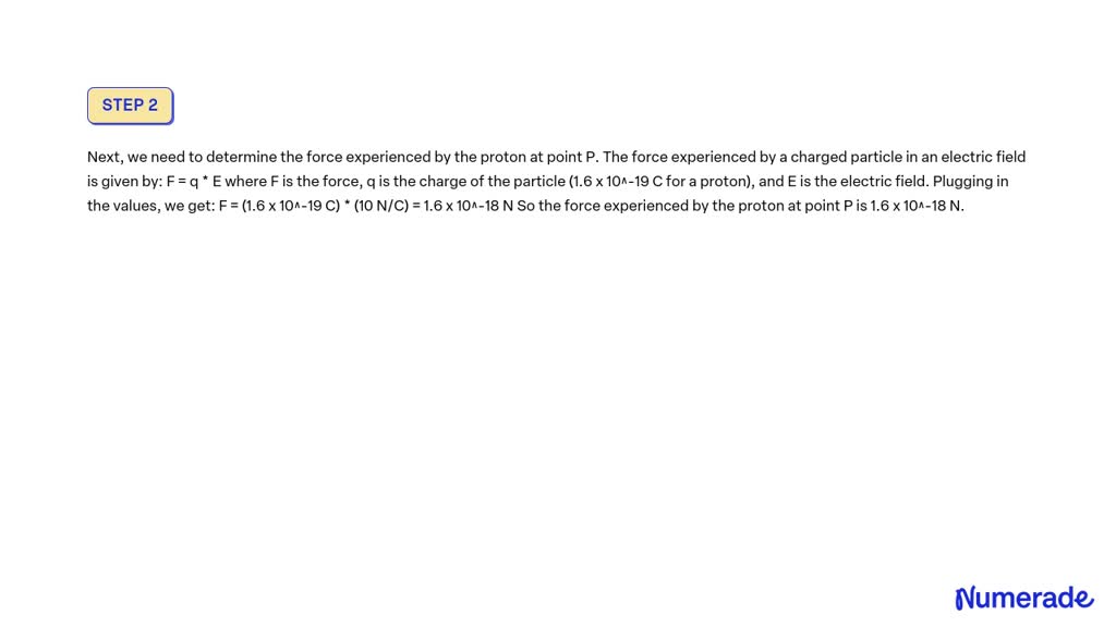 SOLVED: A proton follows the path shown in Figure 1. Its initial speed ...