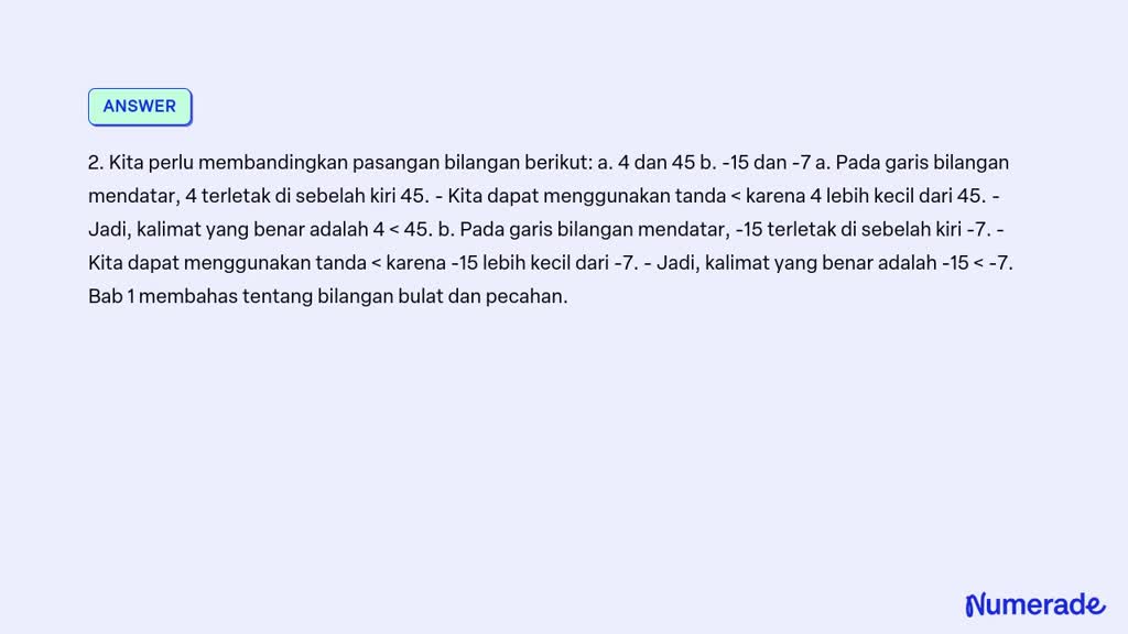 SOLVED: Domon 1. Suhu Manakah Yang Lebih Tinggi, -8° Atau -5°? Jawab ...