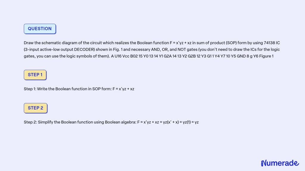 SOLVED: Draw the schematic diagram of the circuit which realizes the ...