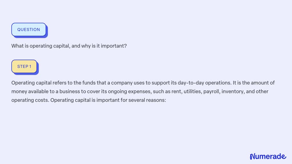 What Is Operating Capital And Why Is It Important