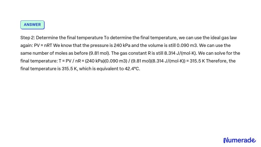 SOLVED: One kilogram of R-134a fills a 0.090 m3 rigid container at an ...