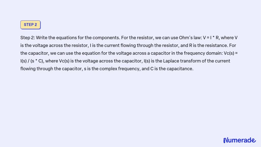 SOLVED: Determine The Transfer Function Vout(s)/Vin(s) For The ...