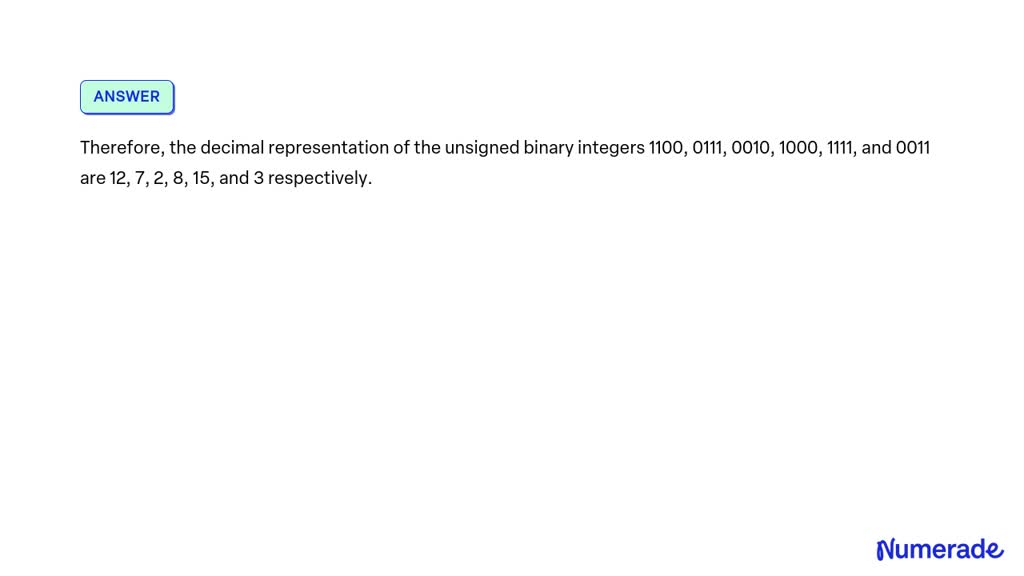 what is the decimal representation of binary 1111