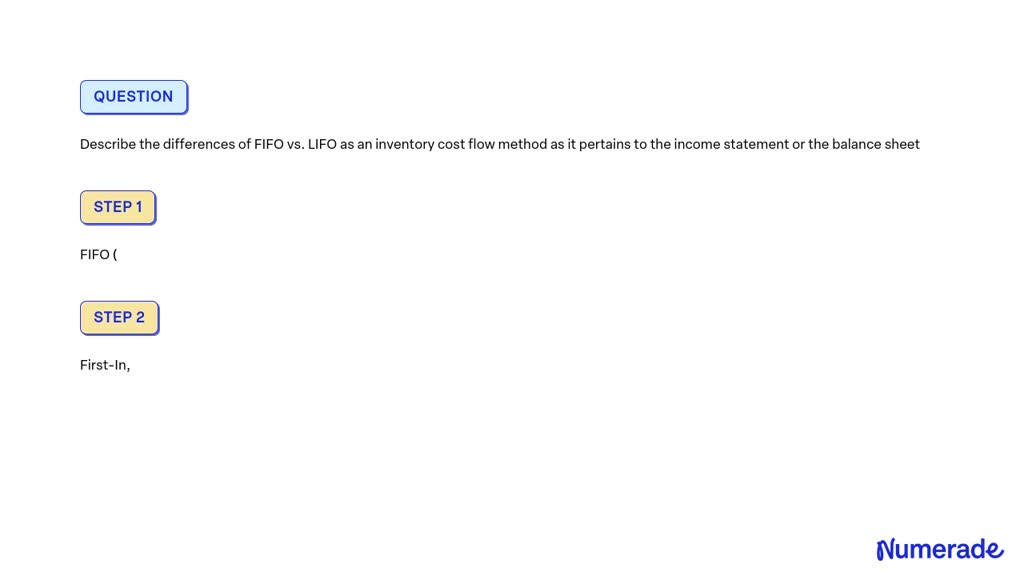 condensed income statement fifo lifo