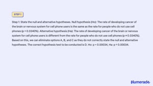 Solved In a study of 420,111 cell phone users, 144 subjects