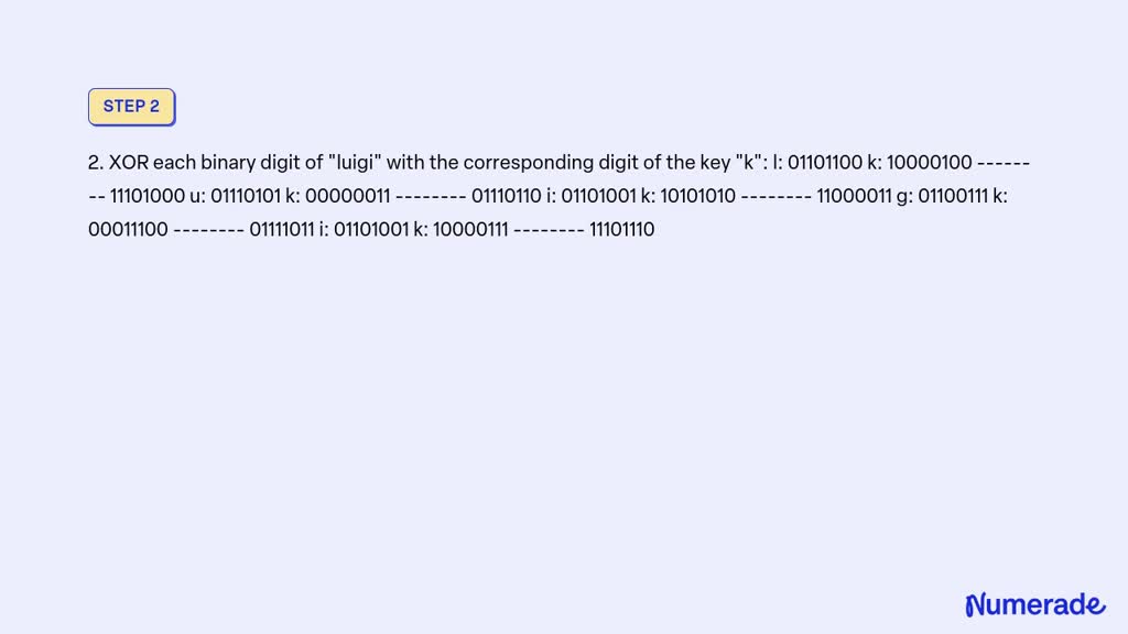 SOLVED: The one-time pad encryption of plaintext 