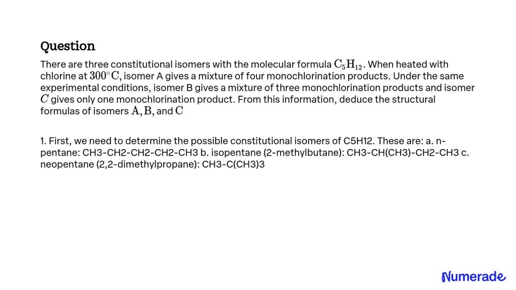 SOLVED:There are three constitutional isomers with the molecular ...