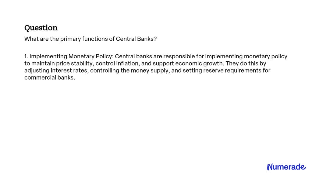 solved-what-are-the-primary-functions-of-central-banks