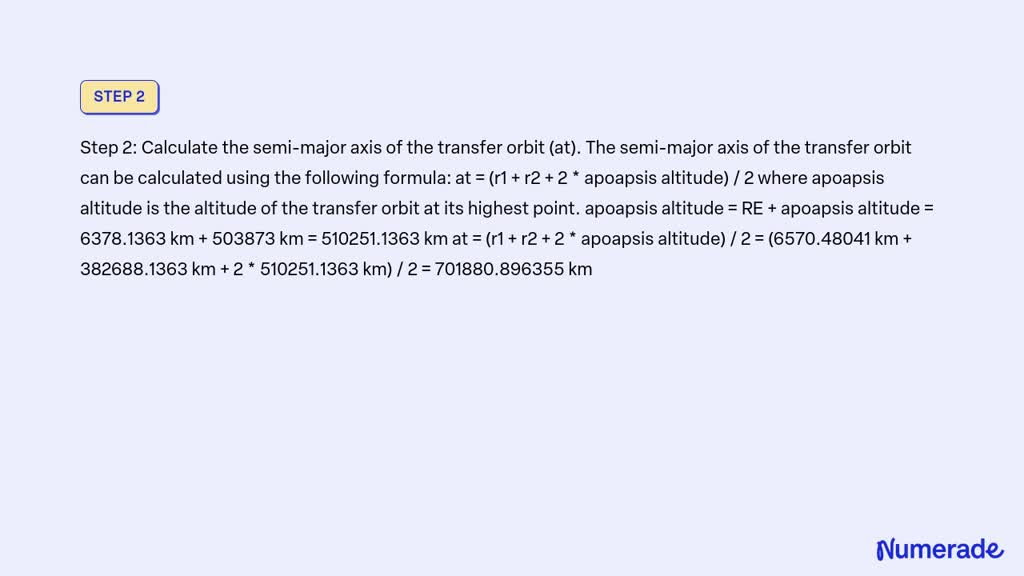 Video Solution: Calculate A Bi-elliptic Transfer. Given: Initial Orbit 