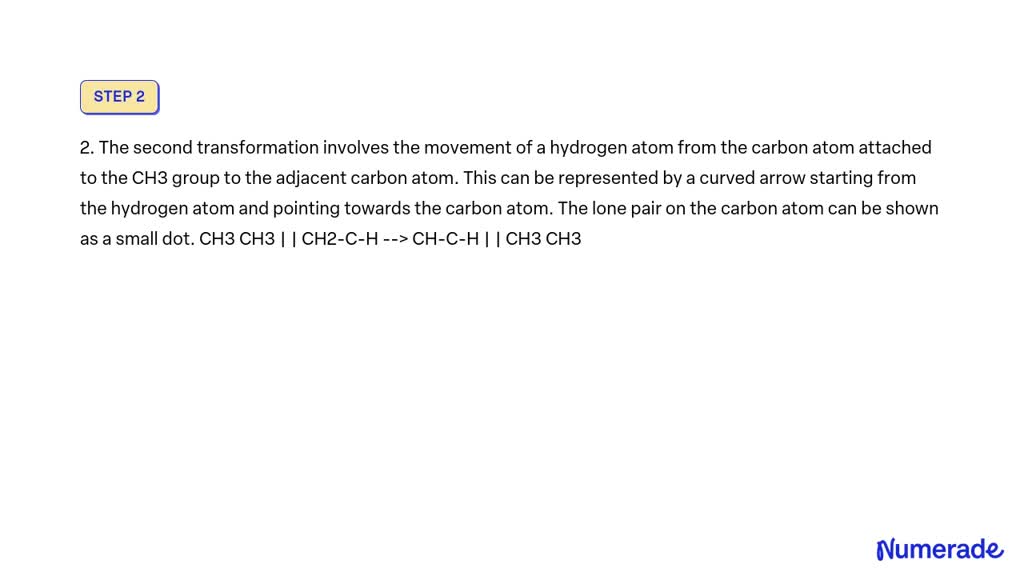 SOLVED: 'Draw the curved arrows that accomplish each of the following ...