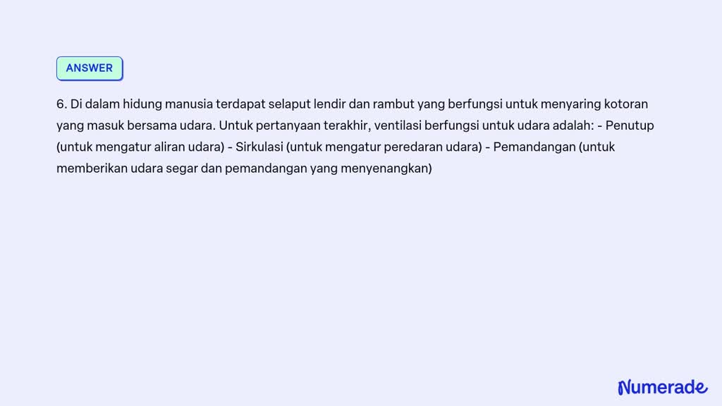 SOLVED: Jawab Cepat Ya Kak!!! 5. Pada Paru Paru Terdapat Dua Lapisan ...