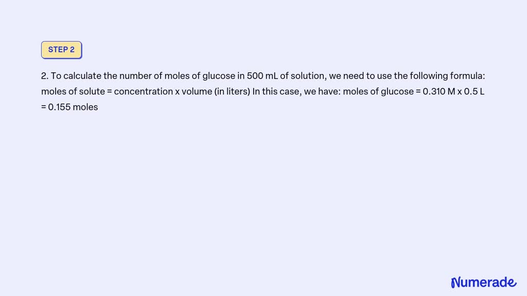 SOLVED: 6-The so-called D5W solution used for the intravenous ...