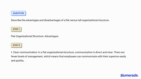 SOLVED: Describe the advantages and disadvantages of a flat