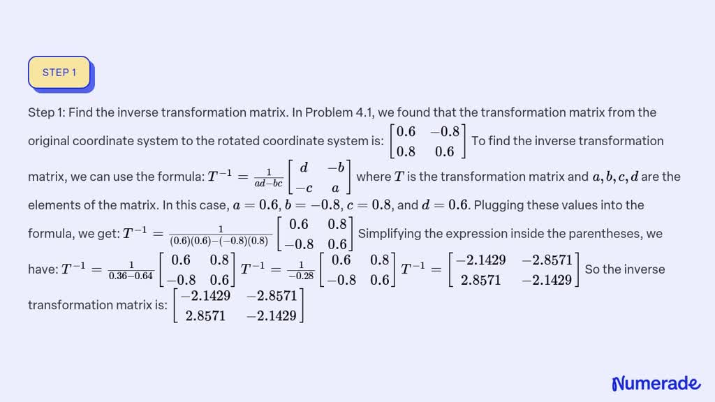 solved-use-the-inverse-transformation-matrix-from-problem-4-1-to-find