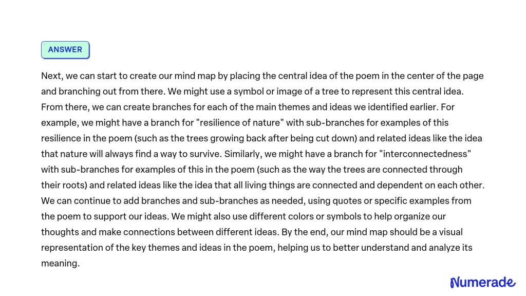 solved-draw-a-mind-map-of-the-poem-trees-by-adrienne-rich