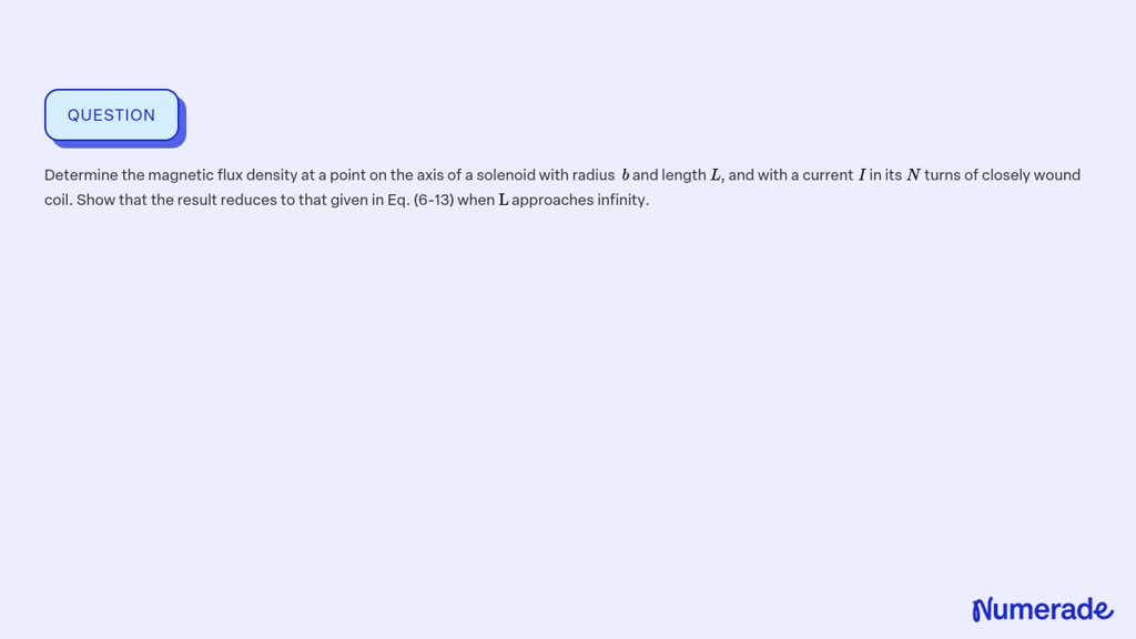 ⏩SOLVED:Determine the magnetic flux density at a point on the axis ...