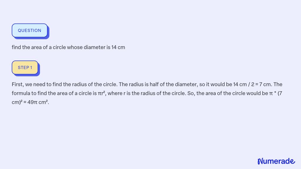 find the perimeter of a circle whose diameter is 14 cm