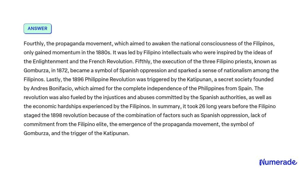 SOLVED: It Is Believed That The Cavite Mutiny Inspired The 1898 ...