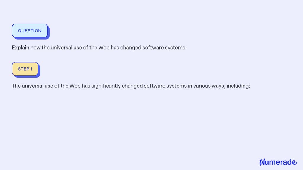 ⏩solved:explain How The Universal Use Of The Web Has Changed… 