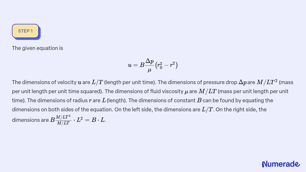 ⏩SOLVED:For Low-speed (laminar) Steady Flow Through A Circular Pipe ...