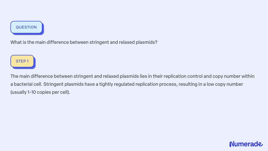 solved-what-is-the-main-difference-between-stringent-and-relaxed-plasmids