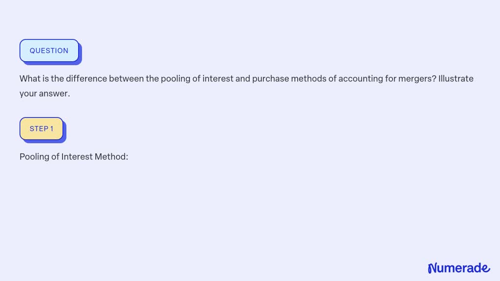 ⏩SOLVED:What is the difference between the pooling of interest and ...