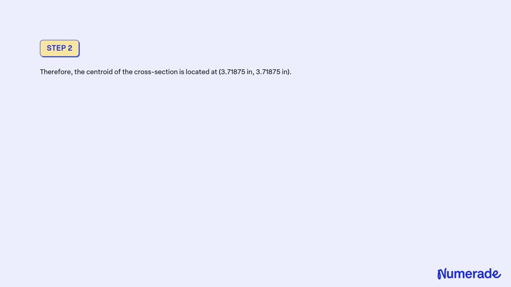 SOLVED: Problem 5: For the cross-section shown: 2 in. 6 in. 2 in. 1 in ...