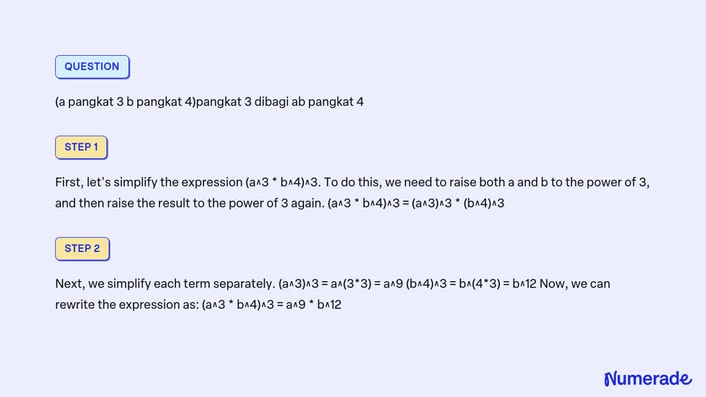 3 pangkat 4 dikali 27 dibagi 9 pangkat 2