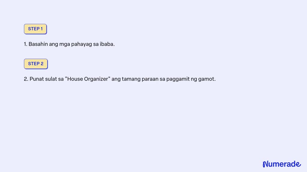 SOLVED: Panuto: Basahin Ang Mga Pahayag Sa Ibaba Punat Sulat SaHouse ...