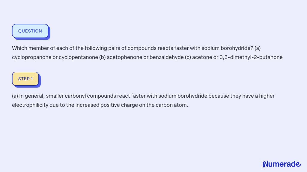 SOLVED Which Member Of Each Of The Following Pairs Of Compounds Reacts