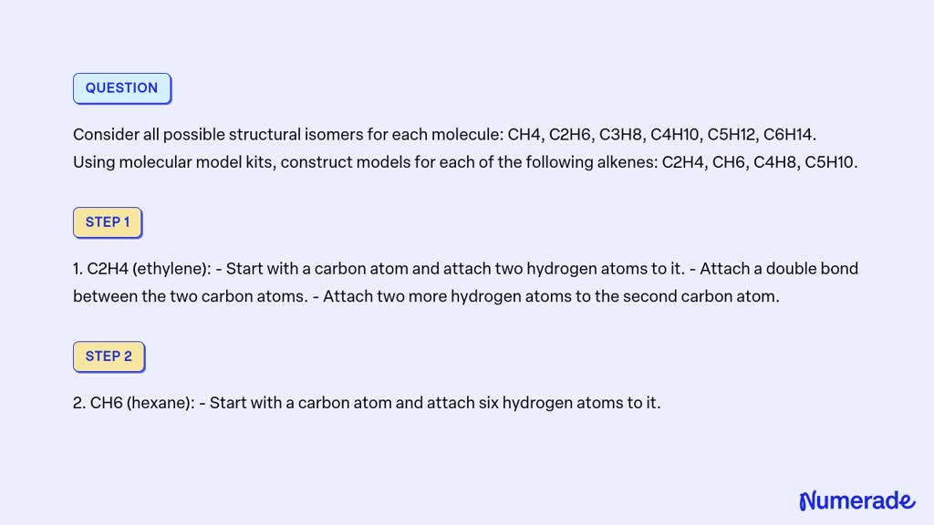 VIDEO solution Consider all possible structural isomers for each