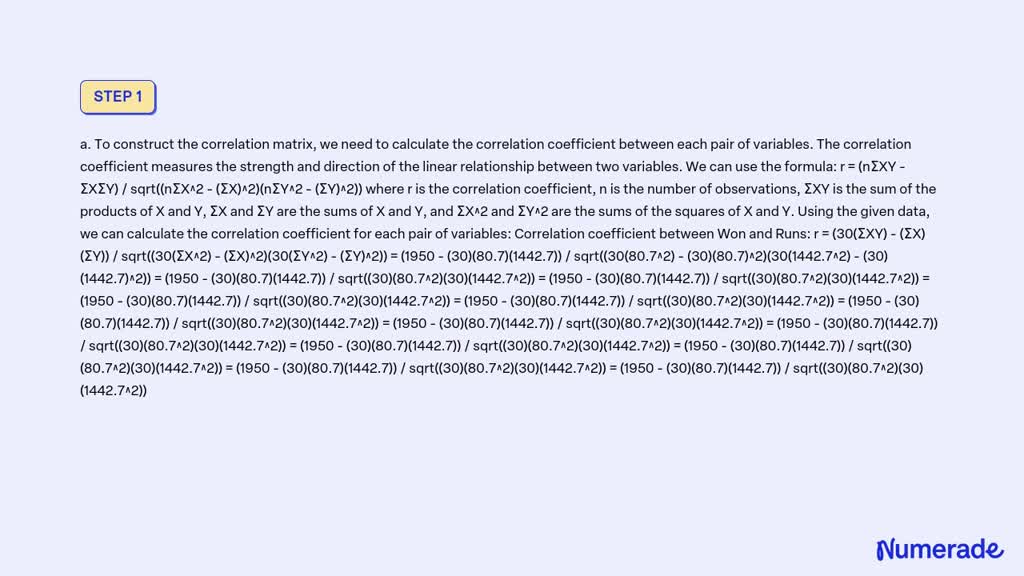 SOLVED: The accompanying Major League Baseball data provide data for ...