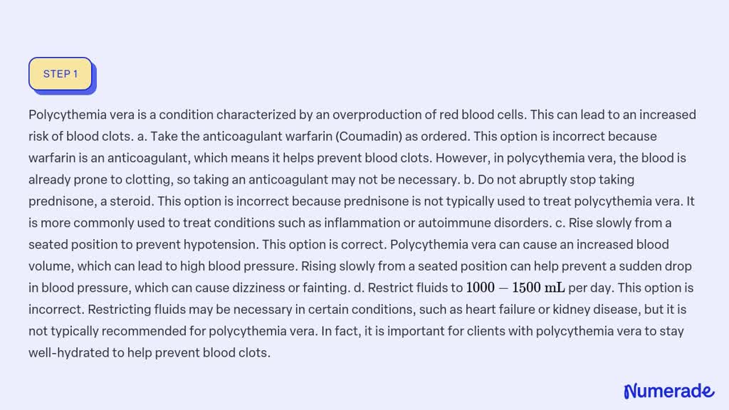 solved-the-client-diagnosed-with-polycythemia-vera-is-being-numerade