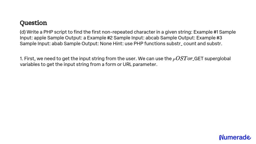 solved-d-write-a-php-script-to-find-the-first-non-repeated-character