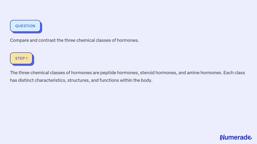 solved-compare-and-contrast-the-three-chemical-classes-of-hormones