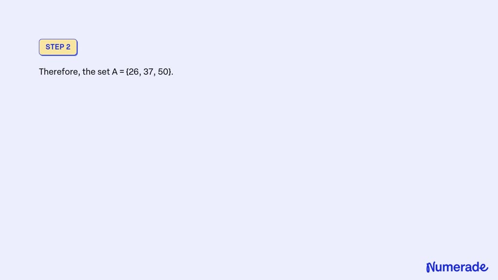 Solved: Ayuda: A = X² + 1   X ∈ In; 9