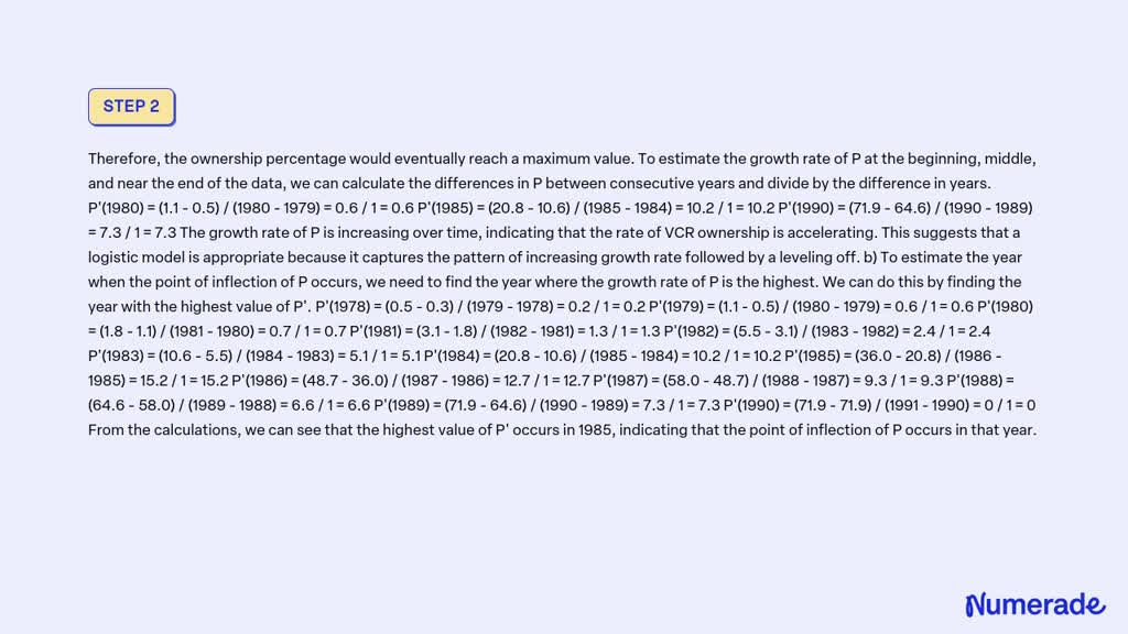 VIDEO solution: The table below gives the percentage, P, of households ...