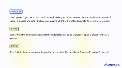 Mutarotation equilibrium regarding D-(+)-glucose.