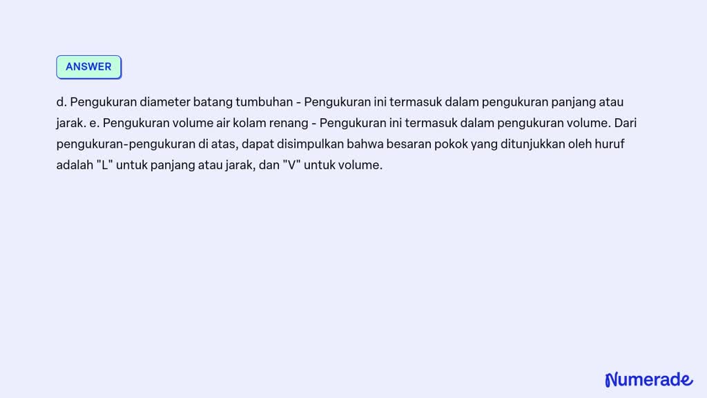 SOLVED: Perhatikan Pengukuran-pengukuran Berikut! A. Pengukuran Lebar ...